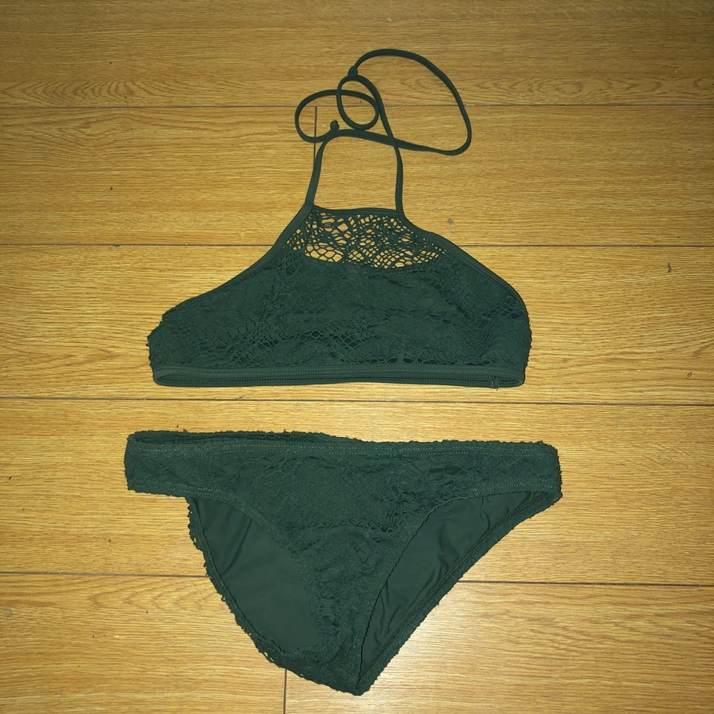 Reef Green Halter Top Two Piece